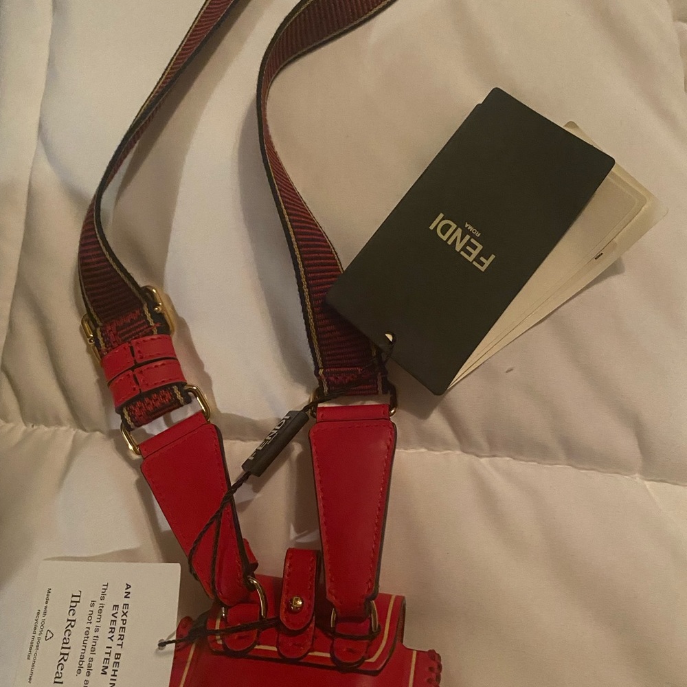 SOLD!!!!!!!!! FENDI mini FF pico baguette bag-accessory - Picture 9 of 10